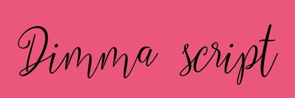 font Dimma script